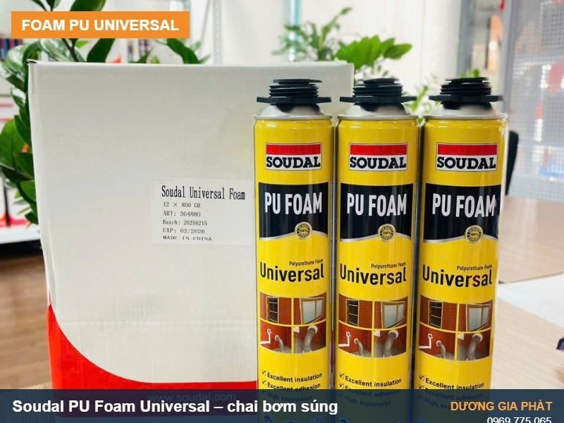 Foam PU chèn khe khung cửa nhôm kính: bơm thế nào cho kín, không cong khung và tốn mấy chai?