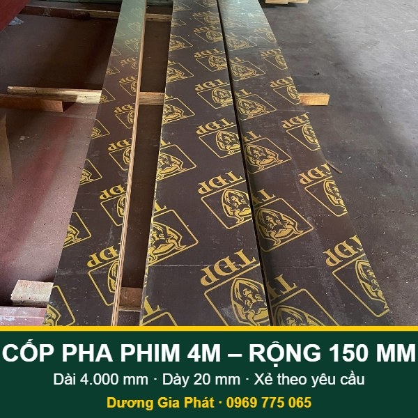Cốp Pha Phim 4M Rộng 150mm Dày 20mm