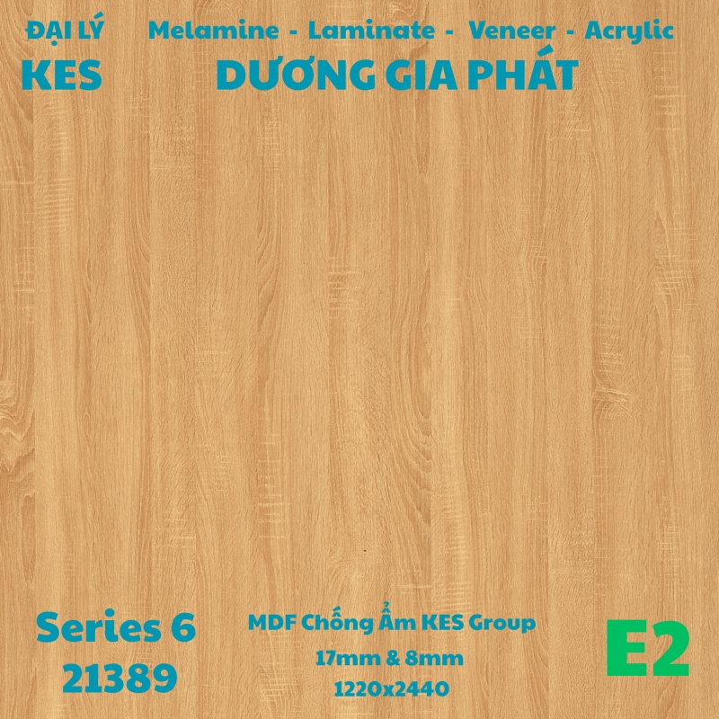 MDF Chống Ẩm KES Vân Gỗ 21388 