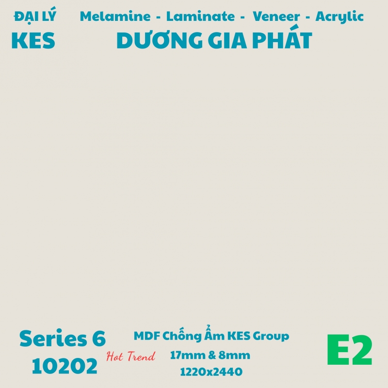 MDF Melamine KES Màu Xám 10202