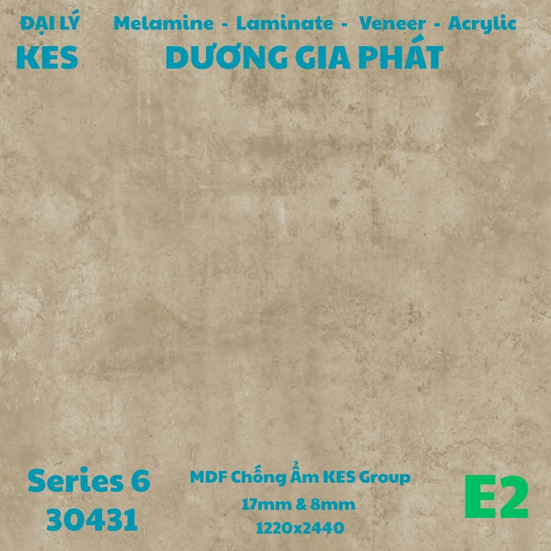 MDF Melamine KES Vân Bê Tông