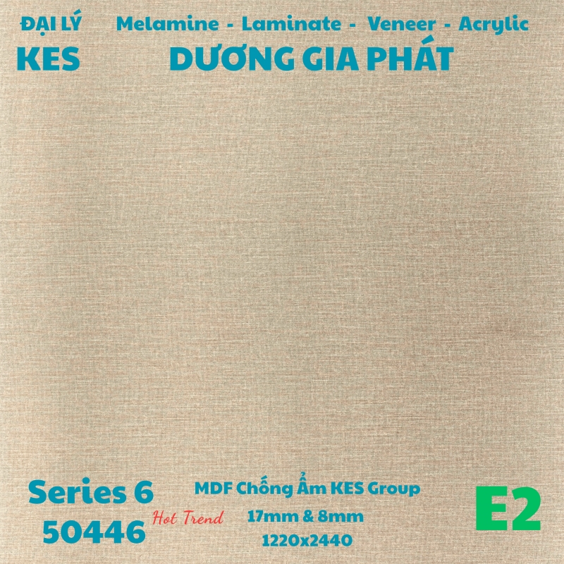 MDF Melamine KES Vân Vải 50998