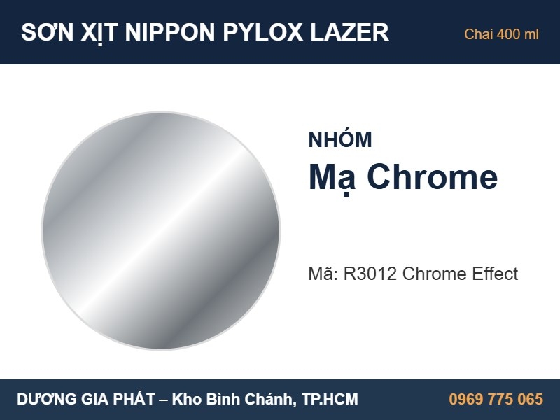 Sơn Xịt Nippon Pylox Lazer Mạ Chrome R3012 400ml
