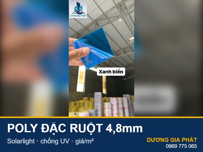 Tấm Poly Đặc Ruột Solarlight 4,8mm