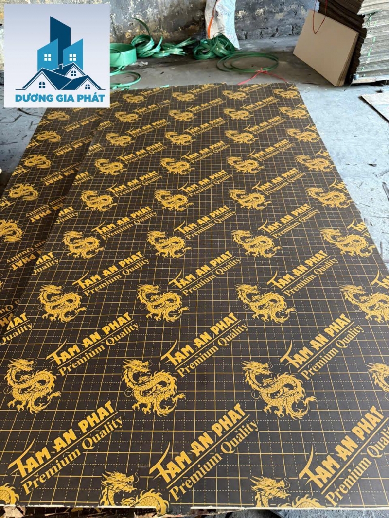 Ván Ép Phủ Phim  Logo Tâm An Phát 12mm, 15mm, 18mm 1220x2440