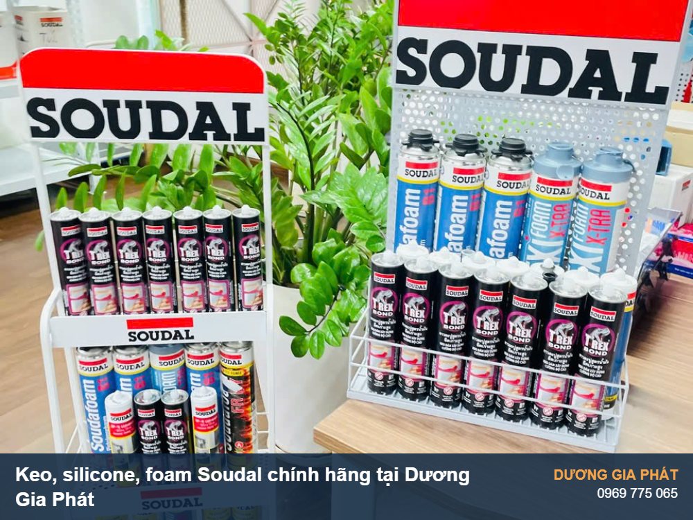 Kệ sản phẩm keo, silicone, foam Soudal
