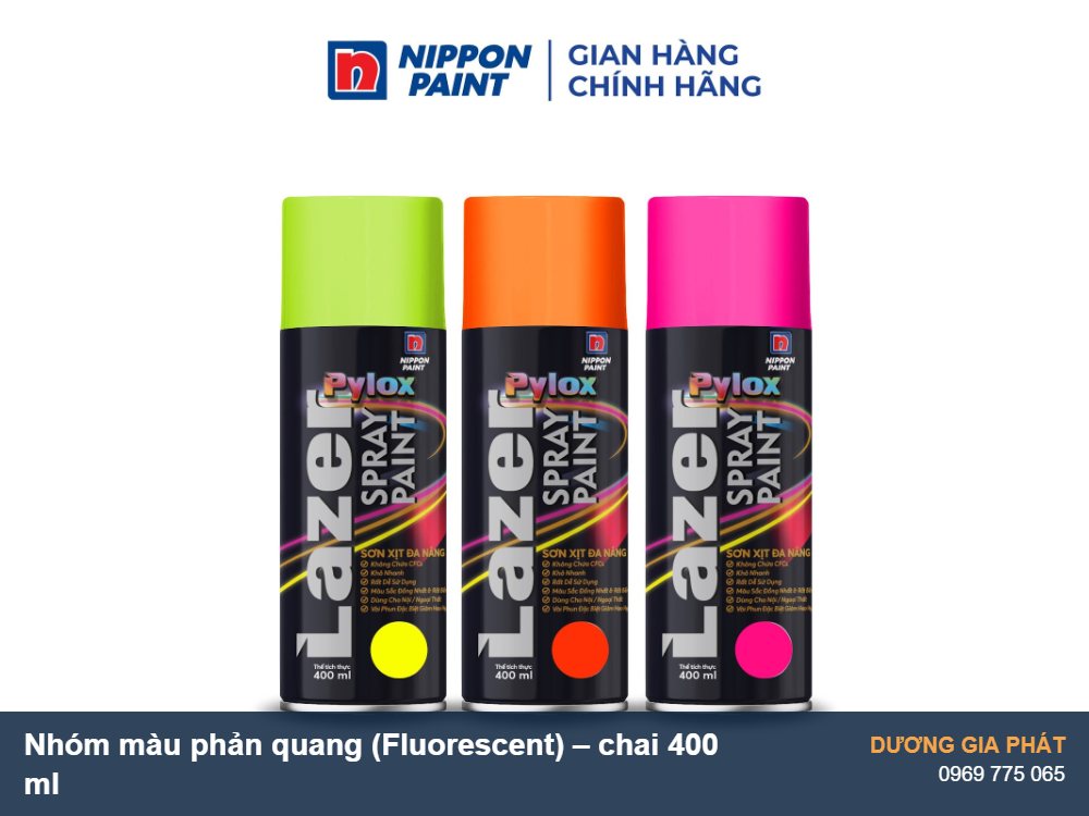 Nhóm sơn xịt phản quang Nippon Pylox Lazer